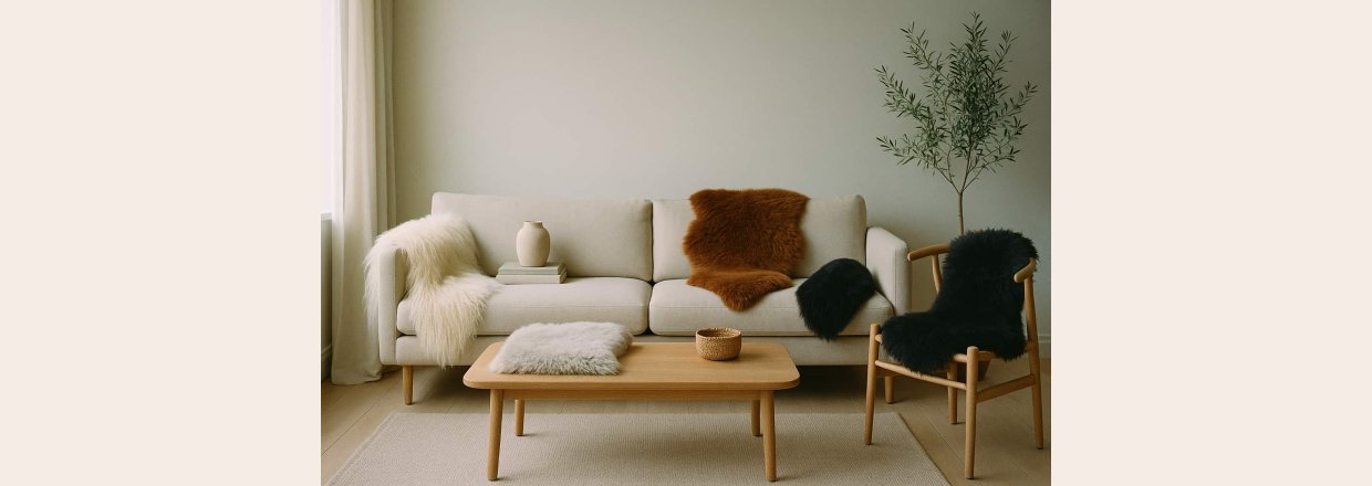 Sdan vlger du det rigtige lammeskind til sofaen