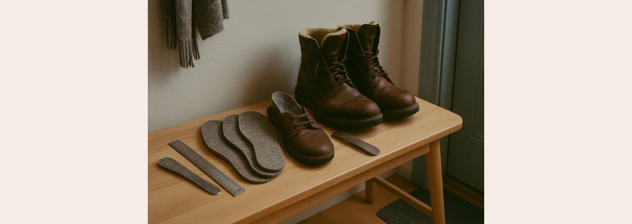 Uldsler: Sdan vlger du tykkelse og strrelse til dine stvler