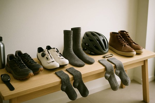 Sdan vlger du uldsokker til lb, cykling og hverdag