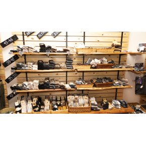 Alpaca uldsokker i butikken