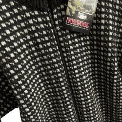 Strik cardigan koks/mnster 100% uld