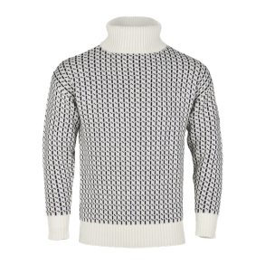 Br�tens turtleneck sweater hvid 100% uld