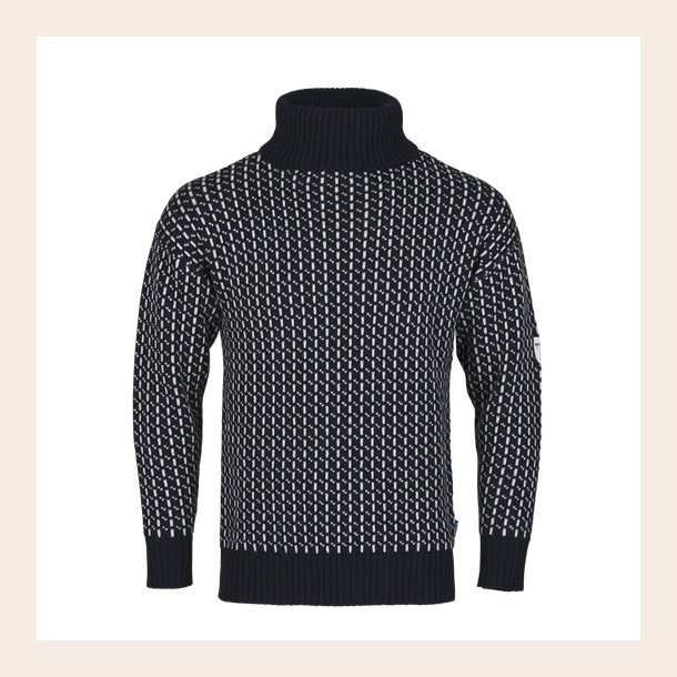 Br�tens turtleneck sweater navy 100% uld