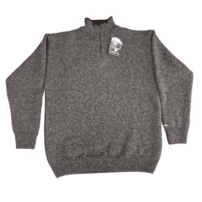 Ensfarvet koks norsk strik 100% uld