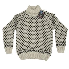 Raglan sweater Hvid 100% uld