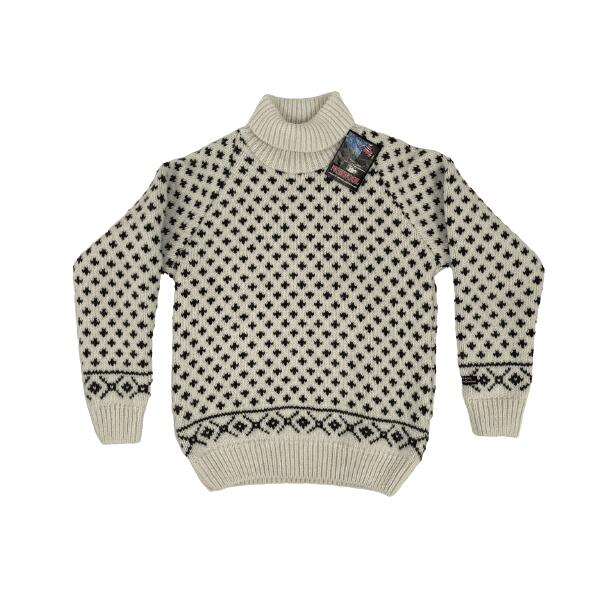 Raglan sweater Hvid 100% uld