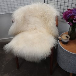 Islandsk lammeskind langh�ret lyst str M - 2012