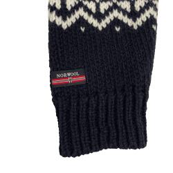 Islandsk sweater Navy 100% uld