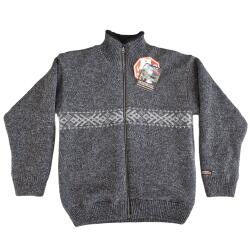 Windbreaker Cardigan i uld Koks