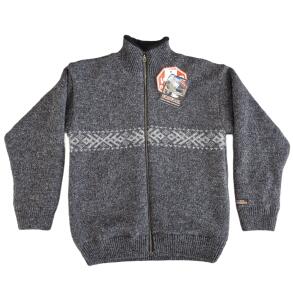 Windbreaker Cardigan i uld Koks