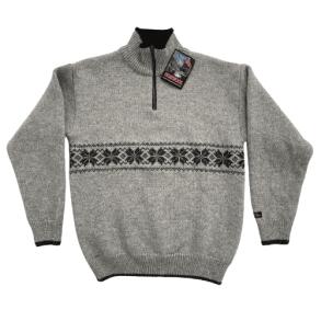 Norsk gr strik 100% uld 