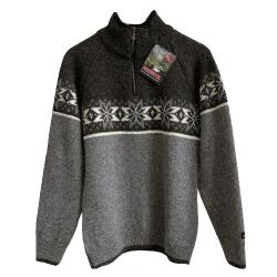 Norsk trje gr/koks 100% uld Raglanrmer