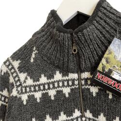 Islandsk strik Lynls/farvekant 100% uld