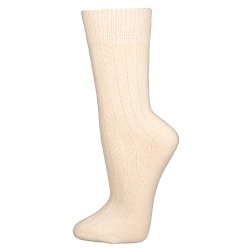75% ULD med Angora -  2 par Hvid &amp; Beige - str 35-50