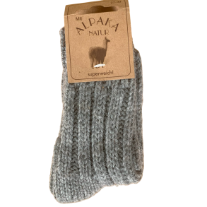 TYKKE ALPAKA ULDSOKKER TIL BRN Gr