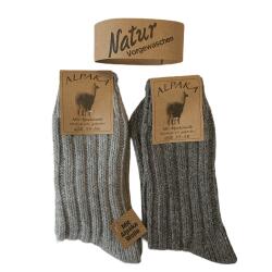 Uldsokker med Alpakauld Tykke  88 % Uld 2 par