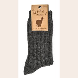 Alpakasokker tyk 100% Uld Koks