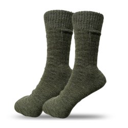 Uldsokker alpaka 88% uld Grn &amp; Silver str 35-50