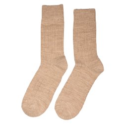 75 % uld med Angora - 2 par Brun &amp; Beige - str 35-50