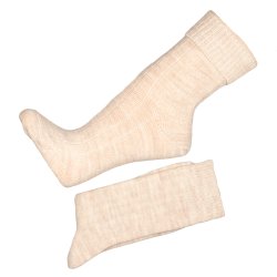 75 % uld med Angora - 2 par Brun &amp; Beige - str 35-50