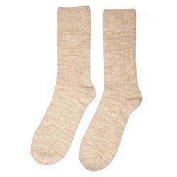 75% ULD med Angora -  2 par Hvid &amp; Beige - str 35-50