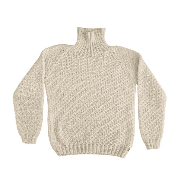 Fuza Wool Sweater Hvid 100% uld