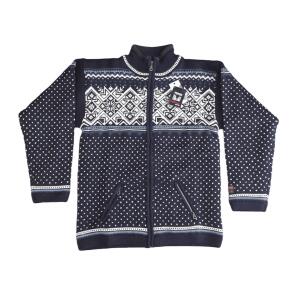 Windbreaker i uld Cardigan Bl