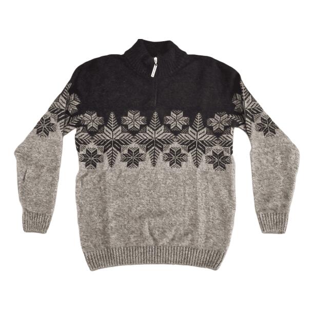 Noble Wilde Pullover Sort/Mnster og Lynls