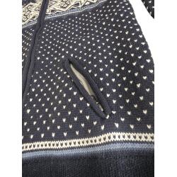 Windbreaker i uld Cardigan Bl