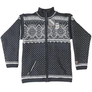 Windbreaker i uld Cardigan Sort