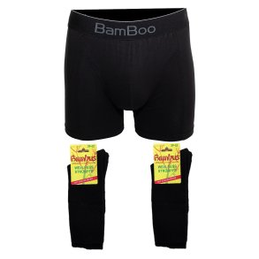Bambus boxershorts (1 par) og bambus strmper (2 par)