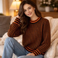 Uldtr�je Orange 100% uld