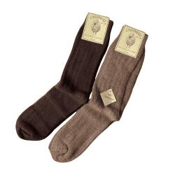 Uldsokker Cashmere 40% uld  2 par - udgr