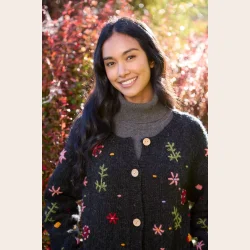 Cardigan i 100 % Uld