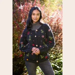 Cardigan i 100 % Uld