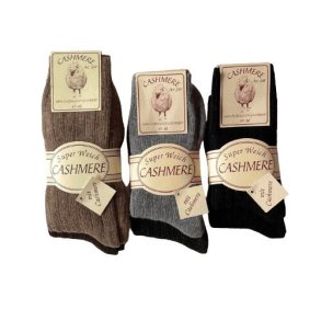 Uldsokker Cashmere 40% uld  2 par - udgr