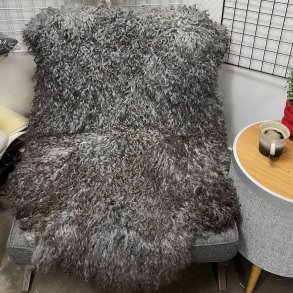 Dansk-Gottlandsk Langhret grt krllet lammeskind - 8612