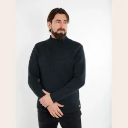 Fuza Wool Sweater Navy Melange 100% merinould