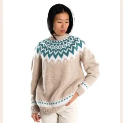 Fuza Wool sweater Chevron 100% merinould