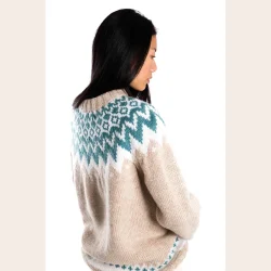 Fuza Wool sweater Chevron 100% merinould