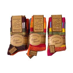 Farverige Uldsokker 2 par