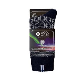 Uldsokker Finsk flag 60% uld