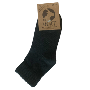 Footies med Merino og Kashmir Sort