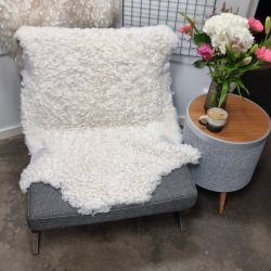 Gottlandsk Lammeskind lyst kr�llet vaskbar - 8411