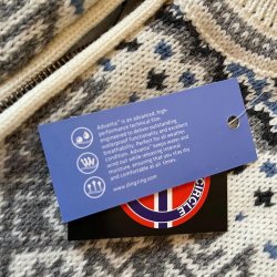 Windbreaker i uld Cardigan Hvid