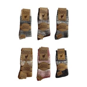 Tykke uldsokker med Alpaka og merino 2 par