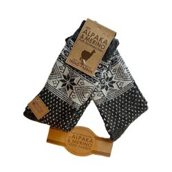 Tykke uldsokker med Alpaka og merino 2 par