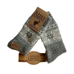 Tykke uldsokker med Alpaka og merino 2 par