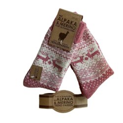 Tykke uldsokker med Alpaka og merino 2 par