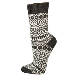 Uldsokker Islandsk Flag 60% uld Koks